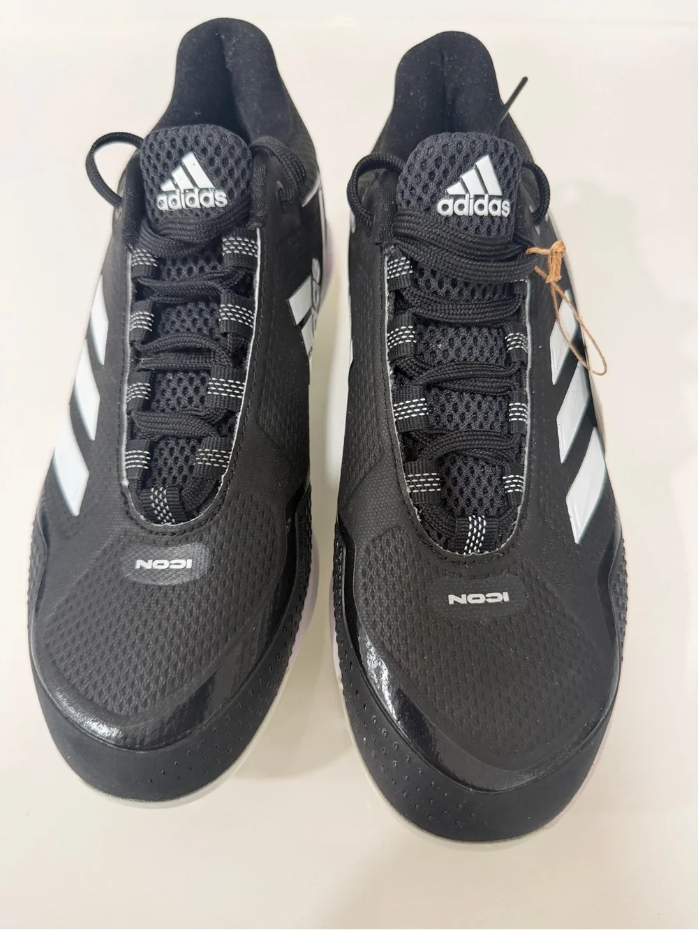 Adidas Icon 7 Metal Baseball Cleats Black White FZ1558 Men’s Size 7 New